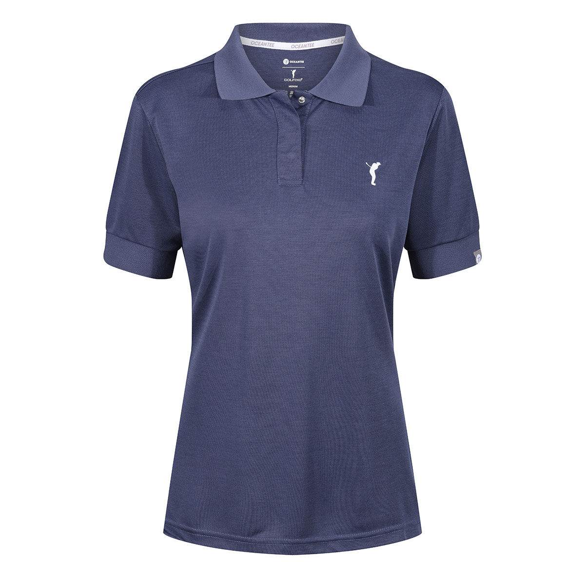 Ocean Tee Women's Blue Embroidered GOLFINO Wave Golf Polo Shirt, Size: XS | American Golf Ocean Tee Women's Blue Embroidered GOLFINO Wave Golf Polo Shirt, Size: XS | American Golf von Ocean Tee