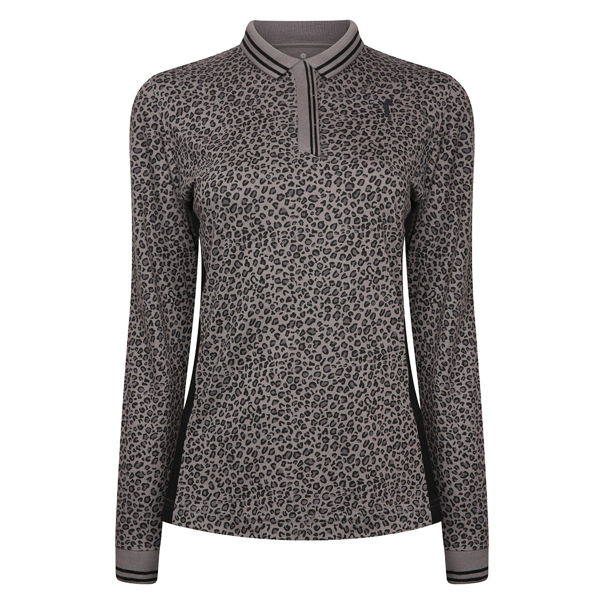 Ocean Tee Womens Grey Lightweight GOLFINO Long Sleeve Golf Polo Shirt, Size: XL | American Golf von Ocean Tee