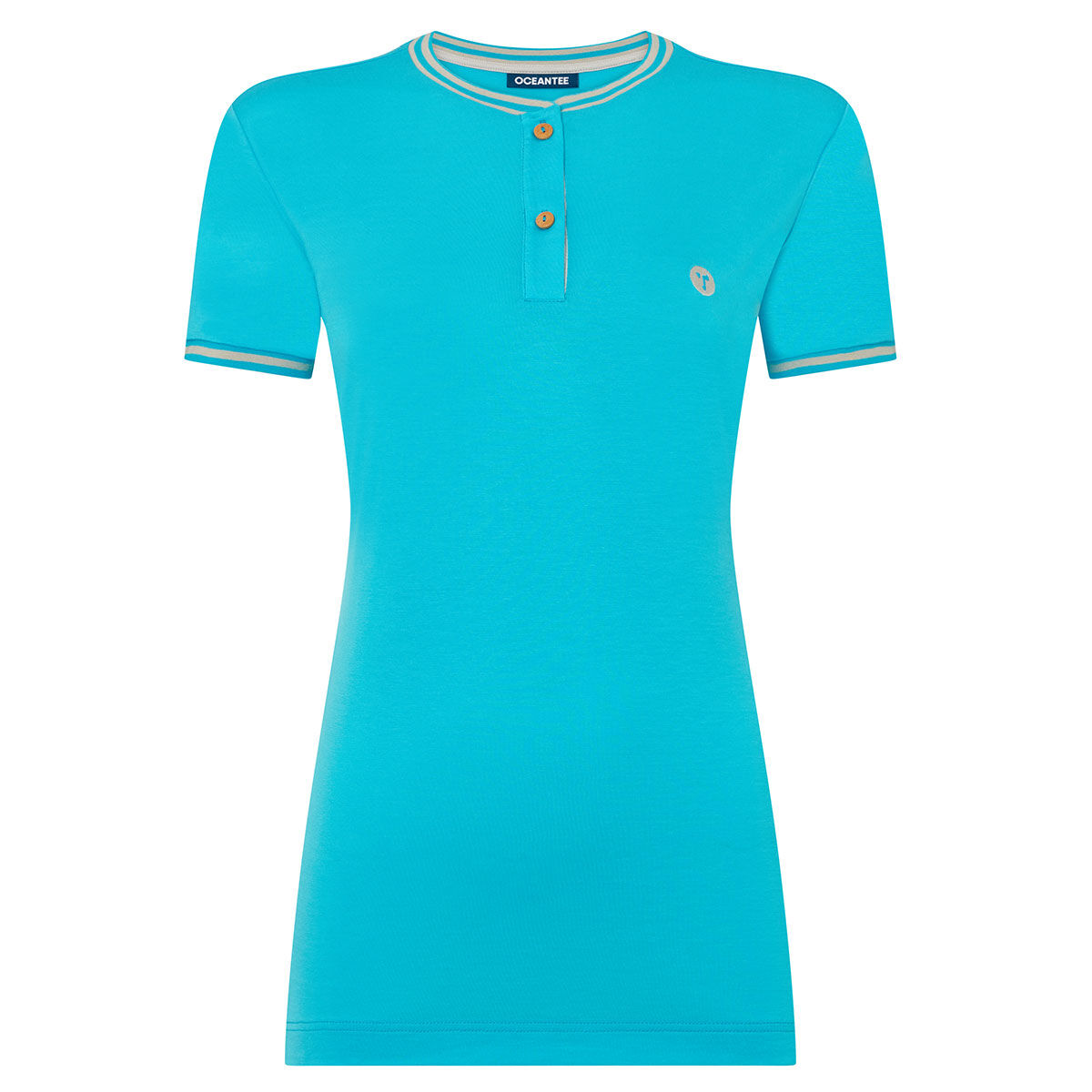 Ocean Tee Womens Light Blue Lightweight Oceanic Golf Polo Shirt, Size: Medium | American Golf von Ocean Tee