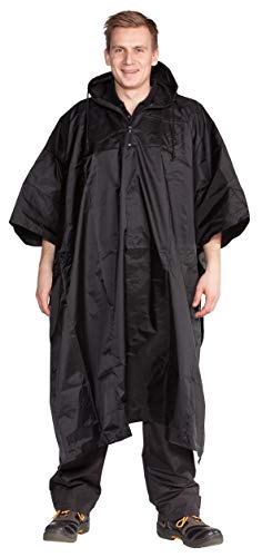 OCEAN RAIN Poncho, Schwarz, One-Size OCEAN RAIN Poncho, Schwarz, One-Size von OCEAN TRICO