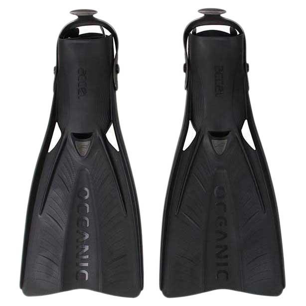 Oceanic Accel Diving Fins Schwarz EU 40-42 von Oceanic