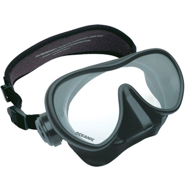 Oceanic Shadow Mini Diving Mask+neoprene Strap Schwarz von Oceanic
