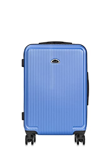OCHNIK Mittelgroßer Koffer | Hartschalenkoffer | Material: ABS | Farbe: Blau | Größe: M | Maße: 65x42,5x26cm | Volumen: 58 l | 4 Rollen | Hohe Qualität von OCHNIK