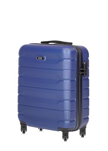 OCHNIK Handgepäck Kabinenkoffer | Farbe: Blau | Größe: S | 56x37x23 cm | Reise-Koffer mit 4 Rollen | Trolley | Langlebig | Mit ABS | Numerische Sperre | Fassungsvermögen 39 L von OCHNIK