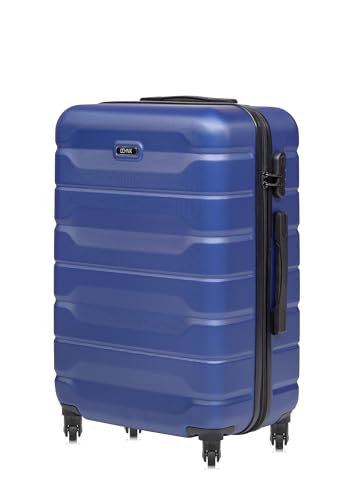 OCHNIK Mittelgroßer Hartschalenkoffer | Farbe: Blau | 66x43x26 cm | Größe: M | Reise-Koffer mit 4 Rollen | Trolley | Langlebig | Mit ABS | Numerische Sperre | Fassungsvermögen 62 L von OCHNIK