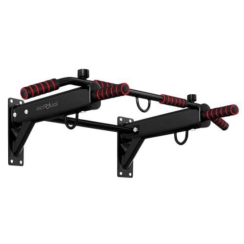 OcioDual Klimmzugstange Wand Professionelle, All-in-One-Multifunktion, Klimmzugstange zur Wandmontage, Klimmzüge zu Hause, Ringübungen, Boxen, Suspensionstraining, Calisthenics OcioDual Klimmzugstange Wand Professionelle, All-in-One-Multifunktion, Klimmzugstange zur Wandmontage, Klimmzüge zu Hause, Ringübungen, Boxen, Suspensionstraining, Calisthenics von OcioDual