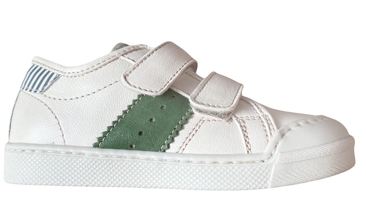 Ocra Ocra Sneaker Halbschuh Kinder Klett pflanz. geg. 193 Weiß Grün Schnürschuh Ocra Ocra Sneaker Halbschuh Kinder Klett pflanz. geg. 193 Weiß Grün Schnürschuh von Ocra