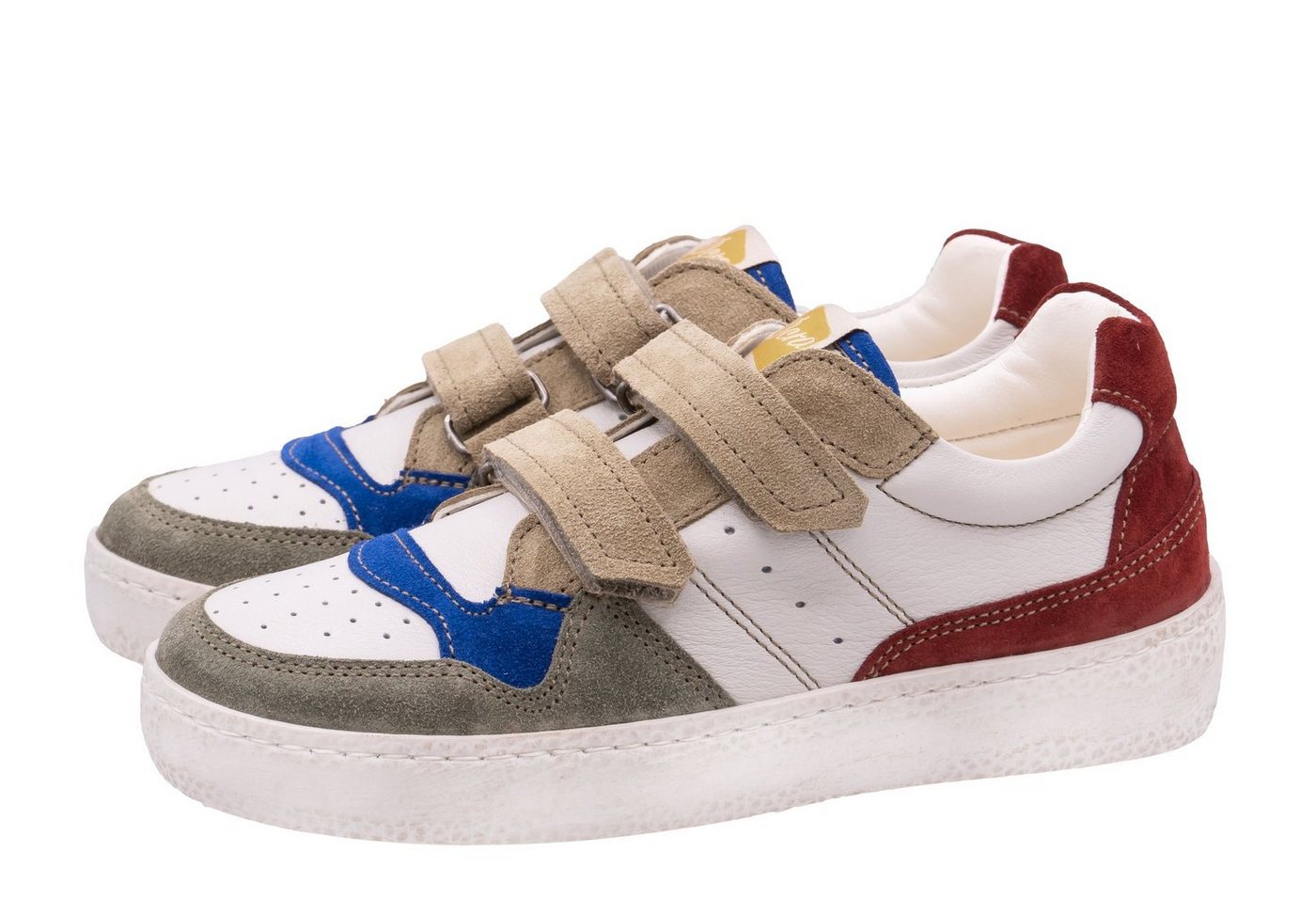 Ocra Ocra Sneaker Schuhe Kinder pflanz. geg. Leder D406 Weiß Rot Beige Sneaker Ocra Ocra Sneaker Schuhe Kinder pflanz. geg. Leder D406 Weiß Rot Beige Sneaker von Ocra