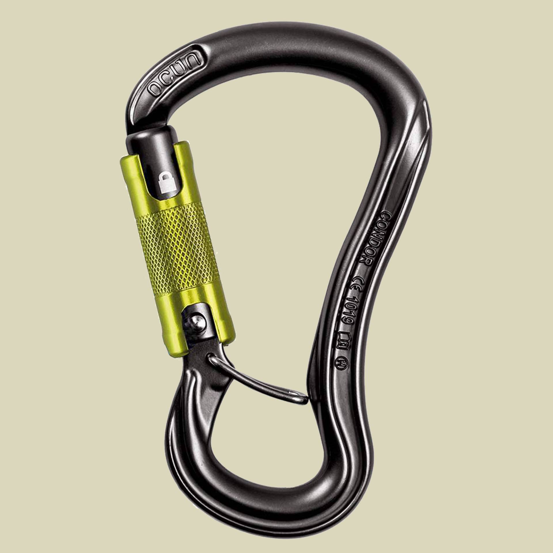 Condor HMS Twist HMS Karabiner Farbe athracite/green Condor HMS Twist HMS Karabiner Farbe athracite/green von Ocun