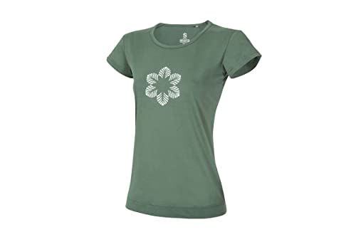 Ocun Damen Classic Organic Flower T-Shirt, Green Duck, M Ocun Damen Classic Organic Flower T-Shirt, Green Duck, M von Ocun