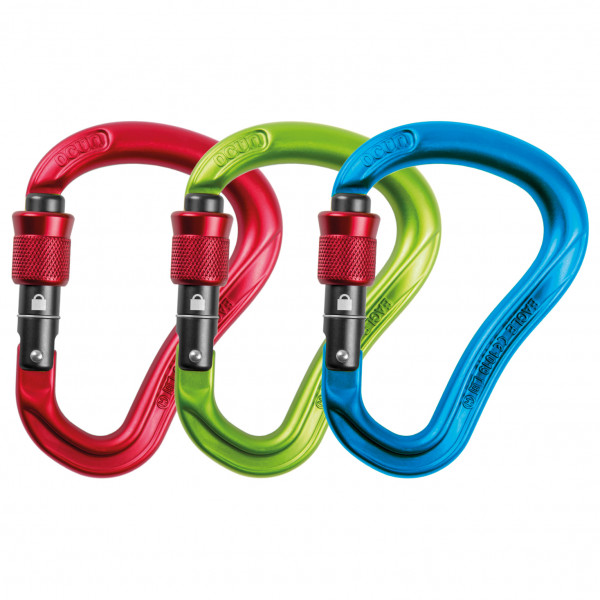 Ocun - Eagle HMS Screw 3-Pack - HMS-Karabiner bunt Ocun - Eagle HMS Screw 3-Pack - HMS-Karabiner bunt von Ocun