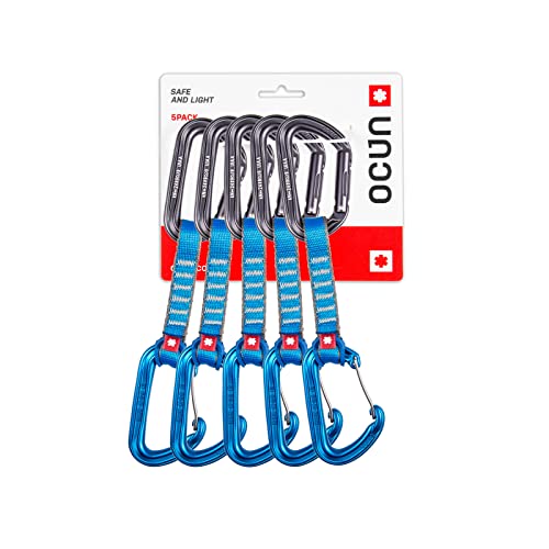 Ocun Hawk Qd Combi Pa 16 10cm 5-Pack Blau - Technisches Express-Set, Größe 10 cm - Farbe Blue von Ocun