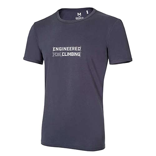 Ocun Herren Classic Organic EFC T-Shirt, Anthracite Ebony, S Ocun Herren Classic Organic EFC T-Shirt, Anthracite Ebony, S von Ocun