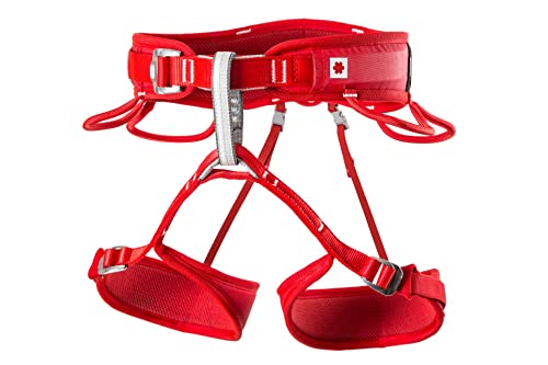 Ocun W Twist Tech Lady Rot - Bequemer 3-Schnallen Damen Klettergurt, Größe XS-M - Farbe Red von Ocun