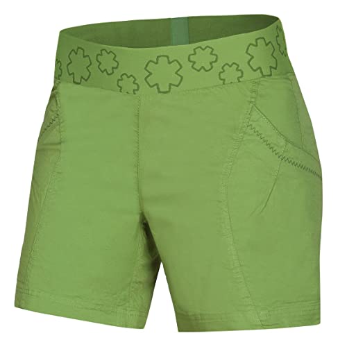 Ocun W Pantera Shorts Grün - Leichte elastische Damen Klettershorts, Größe L - Farbe Peridot von Ocun