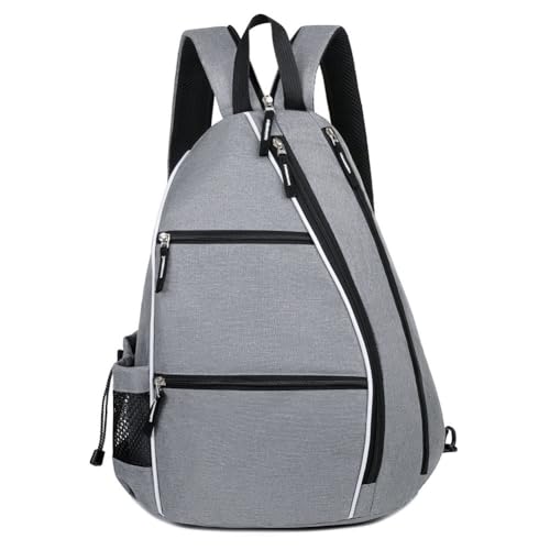 Ocuuer -Tasche, Schlägerball-Schultertasche, verstellbarer -Rucksack, mehrere Taschen, Paddel-Rucksack, große Kapazität, Outdoor-Sporttasche (grau) von Ocuuer