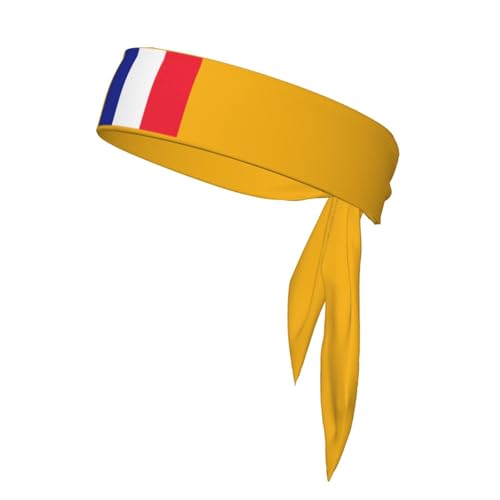 Verstellbare Stirnbänder für Damen, Motiv: französische Flagge, rutschfest, modisch, für Sport, Laufen, Yoga von OdDdot