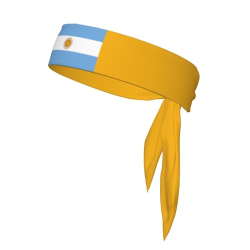 Verstellbare Stirnbänder für Damen, argentinische Flagge, rutschfest, modisch, für Sport, Laufen, Yoga von OdDdot