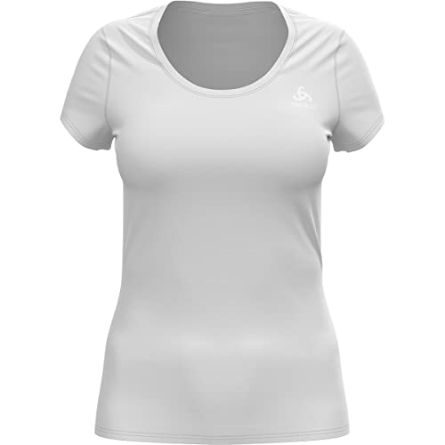 Odlo Damen Active F-dry Light Eco_141161 Funktionsunterwäsche Kurzarm Shirt, Weiß, S EU von Odlo