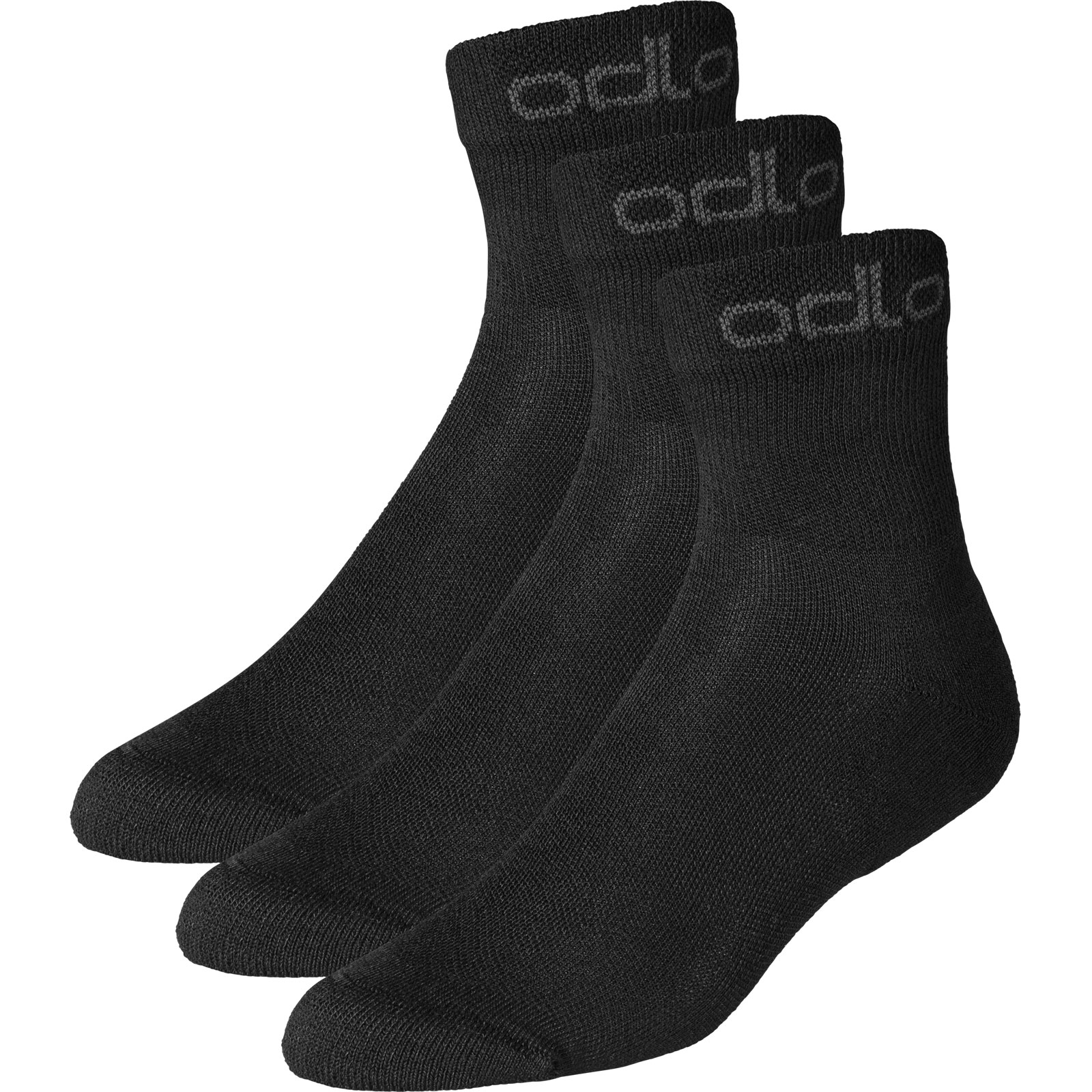 Odlo Active 3 Pack Socks quarter black | 763180-15000 von Odlo