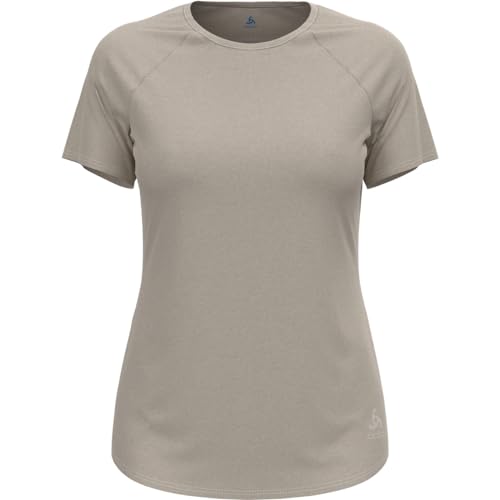 Odlo Damen Kurzarm Laufshirt ESSENTIAL 365, silver cloud melange, M von Odlo