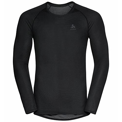 Odlo Herren Active F-dry Light Eco_141282 Funktionsunterwäsche Langarm Shirt, Schwarz, XXL EU von Odlo