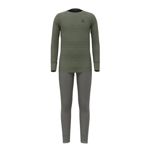 Odlo Kinder Funktionsunterwäsche Set ACTIVE WARM ECO SET, odlo steel grey melange - matte green, 80 Odlo Kinder Funktionsunterwäsche Set ACTIVE WARM ECO SET, odlo steel grey melange - matte green, 80 von Odlo