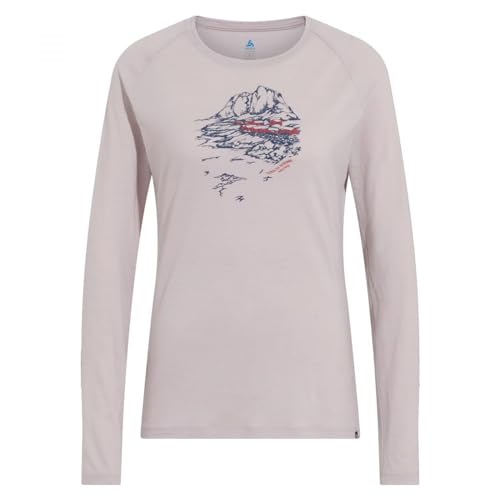 Odlo Damen Langarm Shirt ASCENT MERINO 200 NORWAY, silver cloud, XL von Odlo