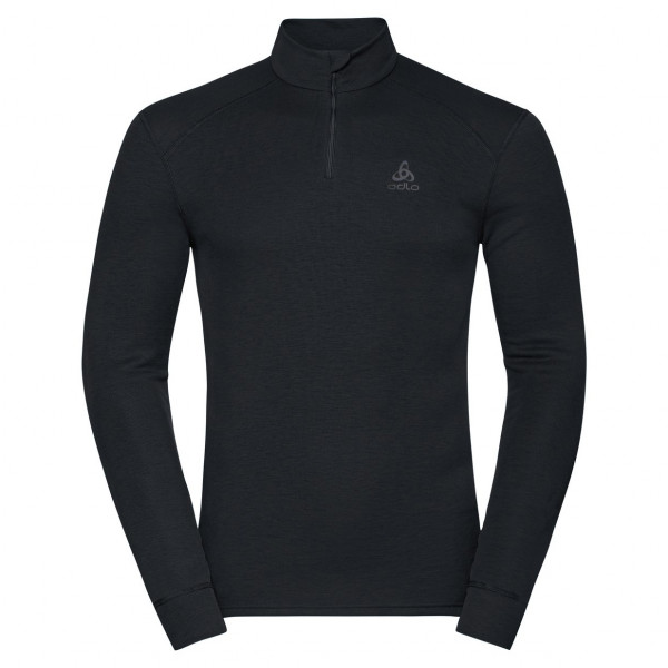 Odlo - BL Top Turtle Neck L/S Half Zip Active Warm - Kunstfaserunterwäsche Gr 3XL;M;S;XL;XXL grau;schwarz von Odlo