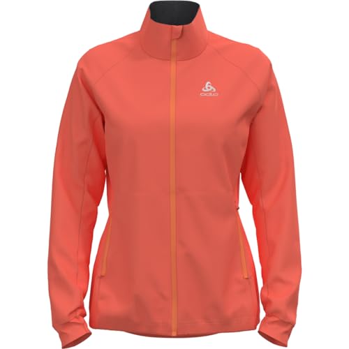 Odlo Damen Langlauf Jacke BRENSHOLMEN, Living Coral, L von Odlo