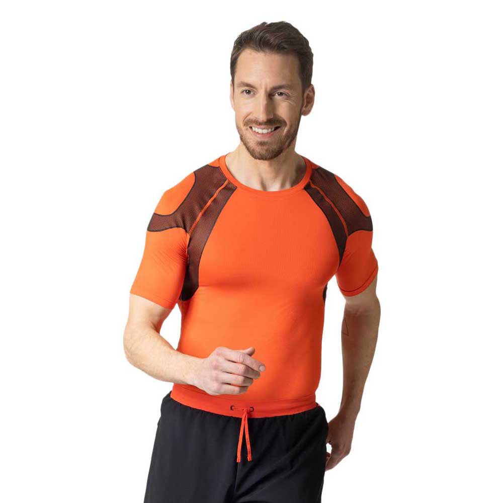 Odlo Crew Active Spine Short Sleeve T-shirt Orange S Mann von Odlo