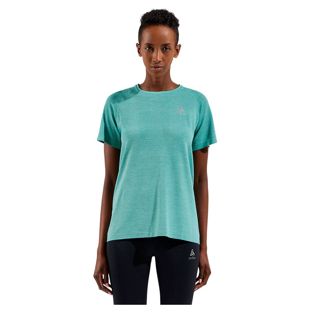 Odlo Crew Essential Seamless Short Sleeve T-shirt Grün L Frau Odlo Crew Essential Seamless Short Sleeve T-shirt Grün L Frau von Odlo