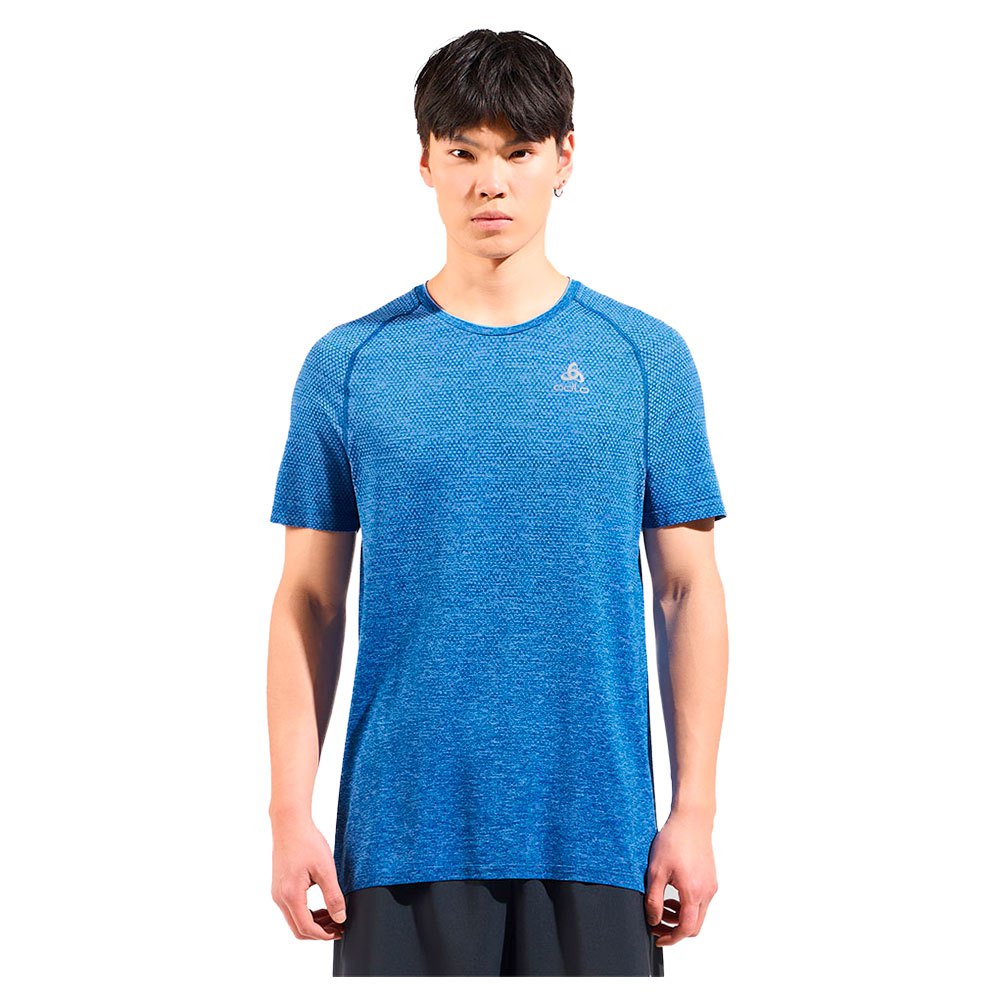 Odlo Crew Essential Seamless Short Sleeve T-shirt Blau L Mann von Odlo