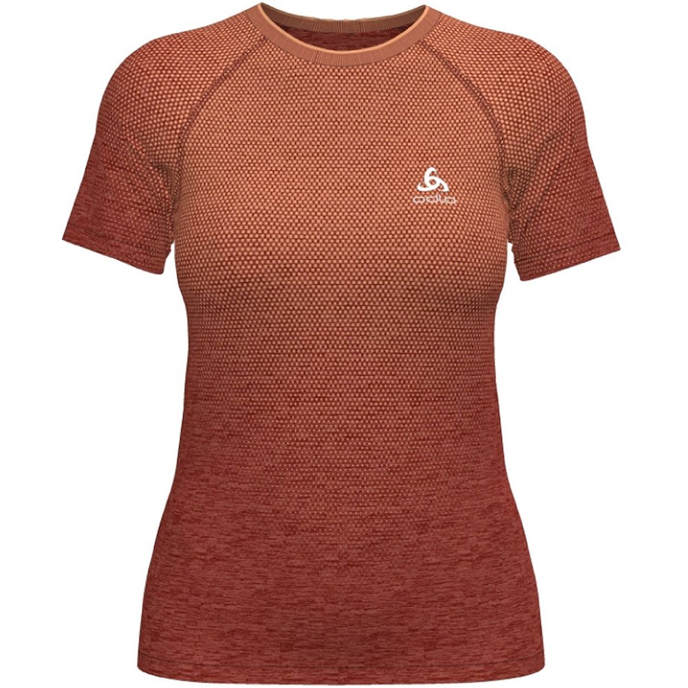 Odlo Crew Essential Seamless Short Sleeve T-shirt Orange XL Frau von Odlo