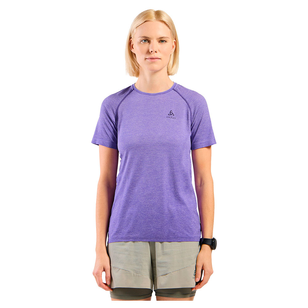 Odlo Crew Essential Seamless Short Sleeve T-shirt Lila XL Frau Odlo Crew Essential Seamless Short Sleeve T-shirt Lila XL Frau von Odlo