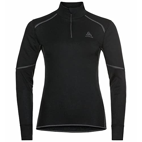Odlo Damen Funktionsunterwäsche Langarm Shirt mit Reißverschluss ACTIVE X-WARM ECO, black, S Odlo Damen Funktionsunterwäsche Langarm Shirt mit Reißverschluss ACTIVE X-WARM ECO, black, S von Odlo
