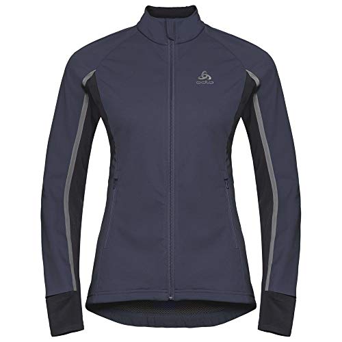 Odlo Damen Aeolus Pro Jacke, odyssey gray - black, XS, 612411 von Odlo