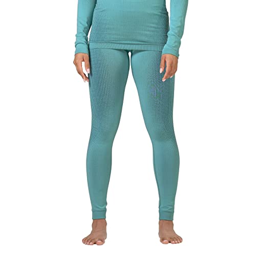 Odlo Damen Funktionsunterwäsche Lange Hose PERFORMANCE WARM ECO, blue wing teal - polynya, XL von Odlo