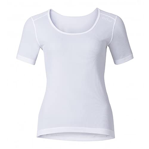 Odlo Damen CUBIC Kurzarm-Shirt mit Rundhals, White - Snow White, M Odlo Damen CUBIC Kurzarm-Shirt mit Rundhals, White - Snow White, M von Odlo