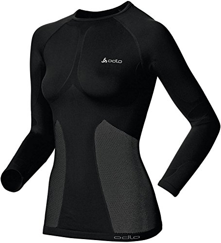 Odlo Damen EVOLUTION WARM Langarm-Shirt mit Rundhals, Black, L Odlo Damen EVOLUTION WARM Langarm-Shirt mit Rundhals, Black, L von Odlo