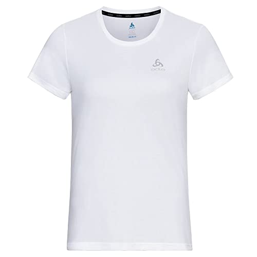 Odlo Damen Essential Flyer Kurzarm Laufshirt, Weiß, M EU Odlo Damen Essential Flyer Kurzarm Laufshirt, Weiß, M EU von Odlo