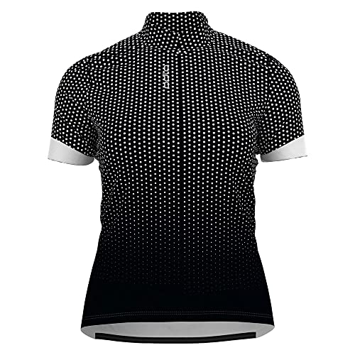 Odlo Damen Radtrikot mit Reißverschluss ESSENTIALS, black - white, S Odlo Damen Radtrikot mit Reißverschluss ESSENTIALS, black - white, S von Odlo
