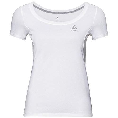 Odlo Damen F-DRY T-Shirt mit Rundhals, White, M von Odlo