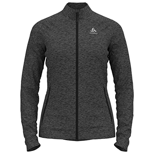 Odlo Damen Tencia Langarm Shirt Mit Reißverschluss, Dark Grey Melange, XL EU Odlo Damen Tencia Langarm Shirt Mit Reißverschluss, Dark Grey Melange, XL EU von Odlo