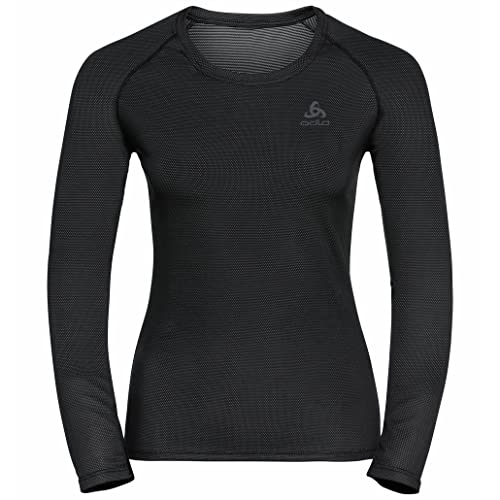 Odlo Damen Active F-dry Light Funktionsunterwäsche Langarm Shirt, Schwarz, M EU Odlo Damen Active F-dry Light Funktionsunterwäsche Langarm Shirt, Schwarz, M EU von Odlo