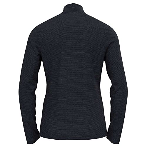Odlo Damen Langarm Shirt mit Reißverschluss ROY, dark sapphire - black - stripes, M Odlo Damen Langarm Shirt mit Reißverschluss ROY, dark sapphire - black - stripes, M von Odlo
