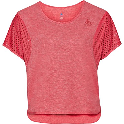 Odlo Damen MAIA Baselayer Cropped Kurzarm-Shirt mit Rundhals, Dubarry, L Odlo Damen MAIA Baselayer Cropped Kurzarm-Shirt mit Rundhals, Dubarry, L von Odlo