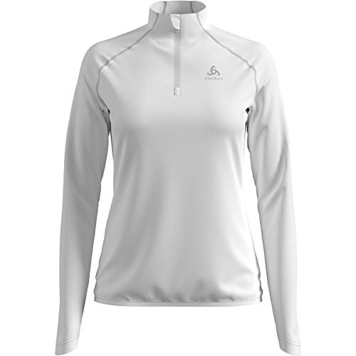 Odlo Damen Langarm Shirt mit Reißverschluss BERRA LIGHT, white, L Odlo Damen Langarm Shirt mit Reißverschluss BERRA LIGHT, white, L von Odlo