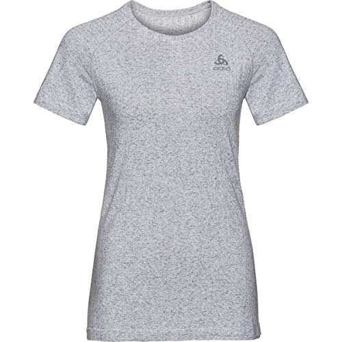Odlo Damen Millennium Pro Crew Neck T-Shirt, Grey Melange, M Odlo Damen Millennium Pro Crew Neck T-Shirt, Grey Melange, M von Odlo