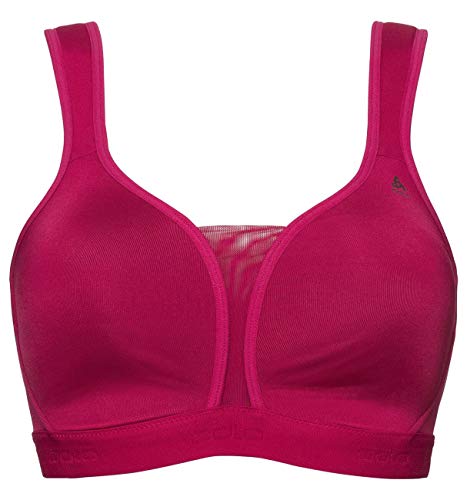 Odlo Damen Padded HIGH gepolsterter Sport BH, Cerise von Odlo